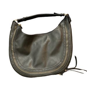 Black Double Tassel Expandable Boho Purse